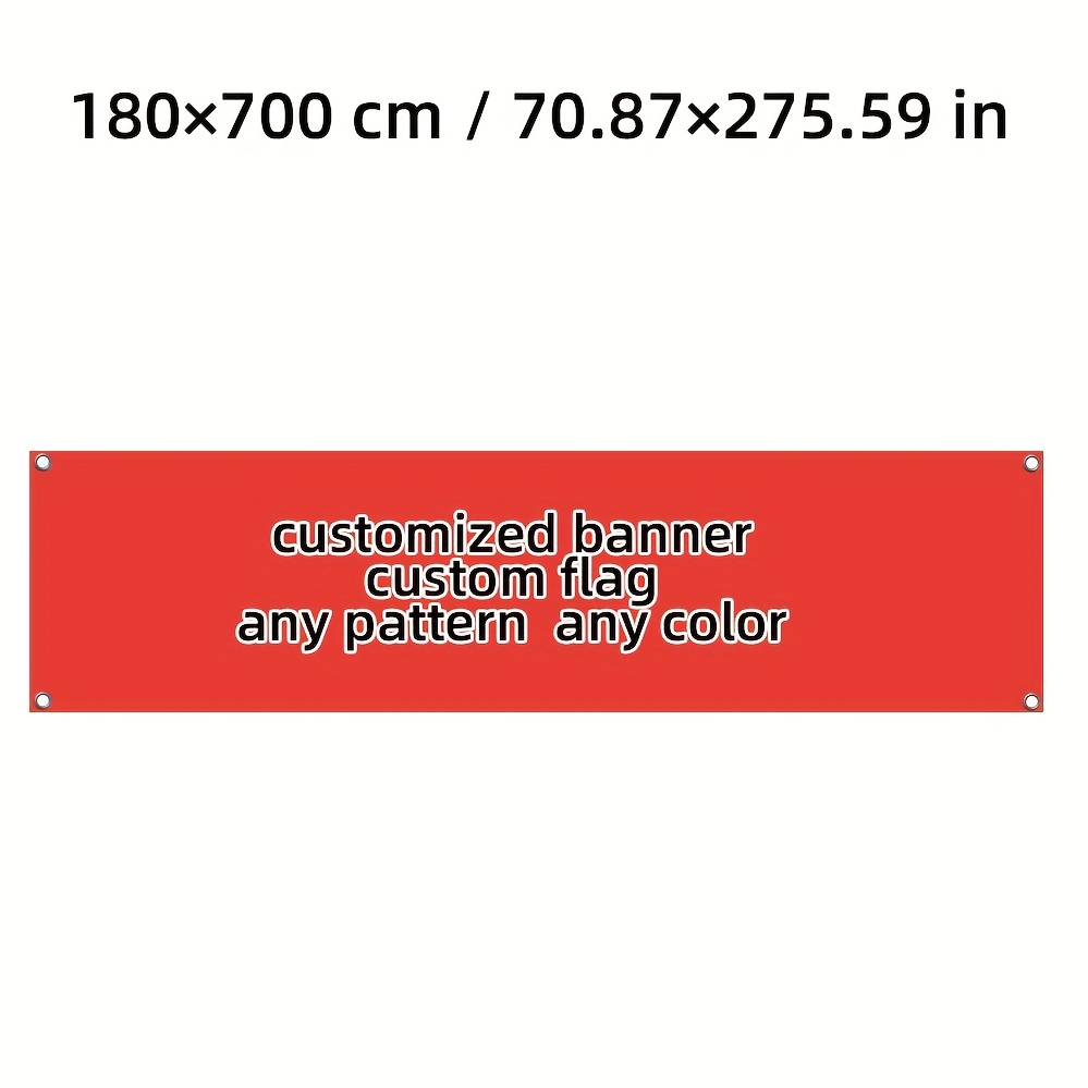 TEMU Custom Flags - Personalized Text/photo Banners, Durable Polyester Large & Extra-large Sizes For Weddings, Birthdays, Graduations, Parties,