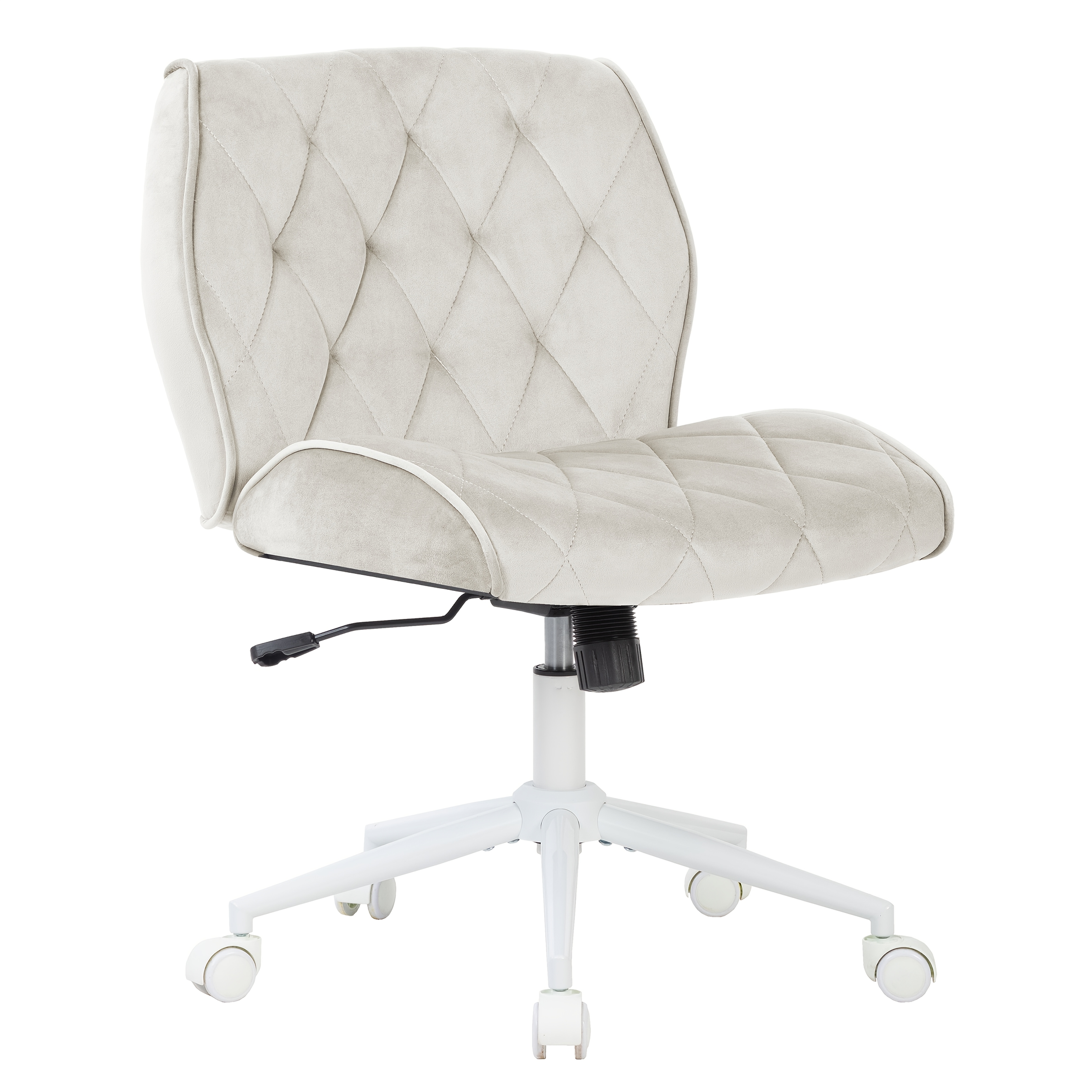 Image of Symino Home Office Chair Height-adjustable Swivel Computer Chair 12° Rocking Chair Function Suede Fabric Makeup Chair/desk Chair Weight Capacity 130kg