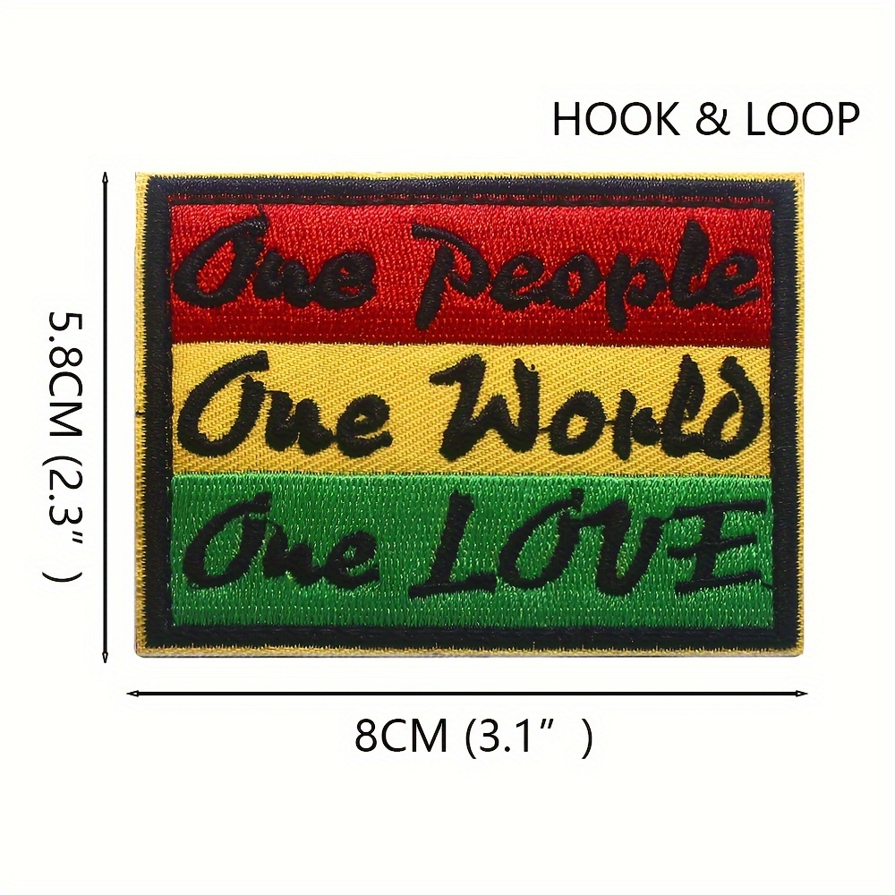 Image of 1pc , , Embroidery Patch, Embroidered Hook Applique For T Shirt Jacket Vest Bag Craft Costume Suitcase Badge Sign Emblem Gift