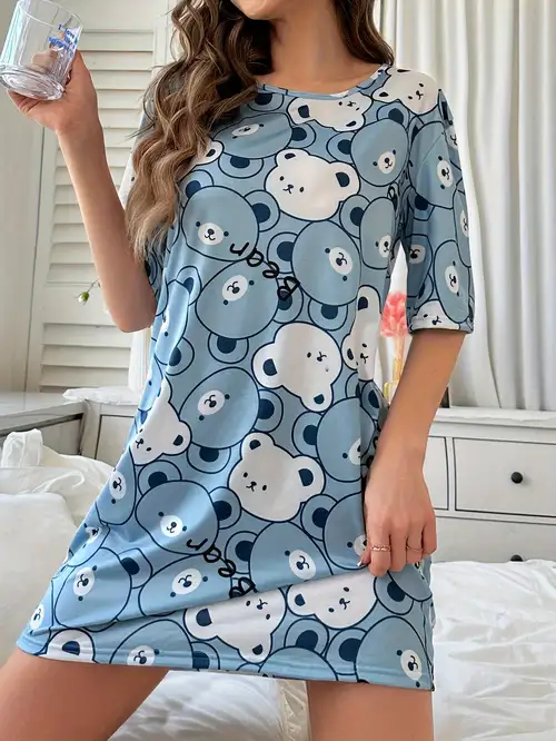 Ladies Night Dress T Shirt Womens Tshirt Nightgowns Ladies Night Dress T Shirt Womens Tshirt Nightgowns