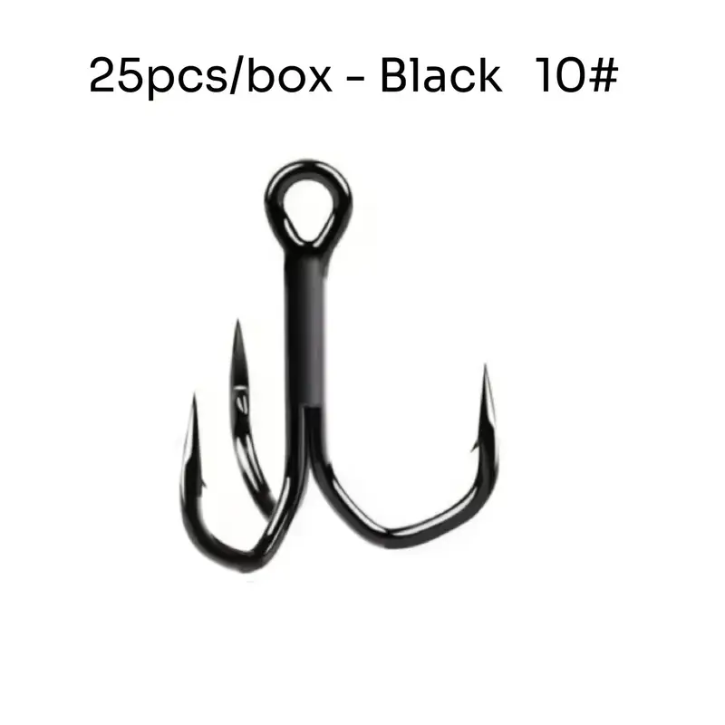 25pcs treble fishing hooks set high carbon steel - Temu Kuwait 25pcs treble fishing hooks set high carbon steel - Temu Kuwait