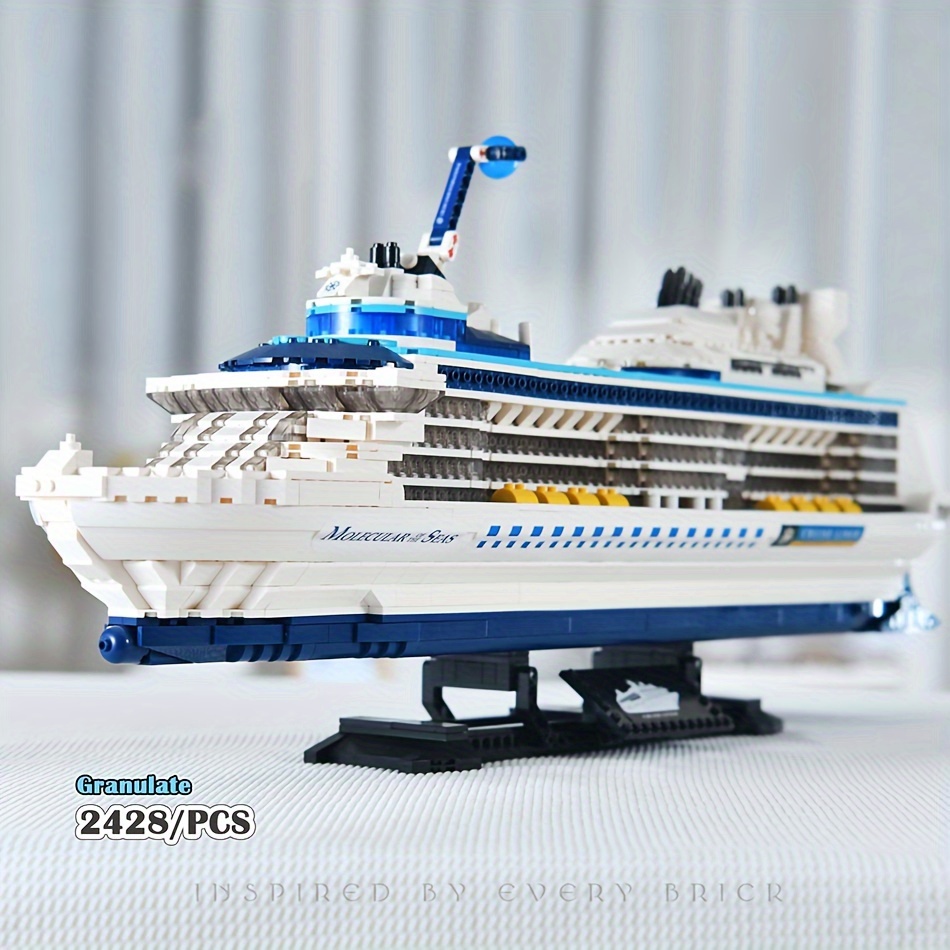 

Building Blocks Cruise Ship Model, 2428piece Construction Set Technology Home Decor Ideas Christmas/new Years Gift (3.6 Bricks)