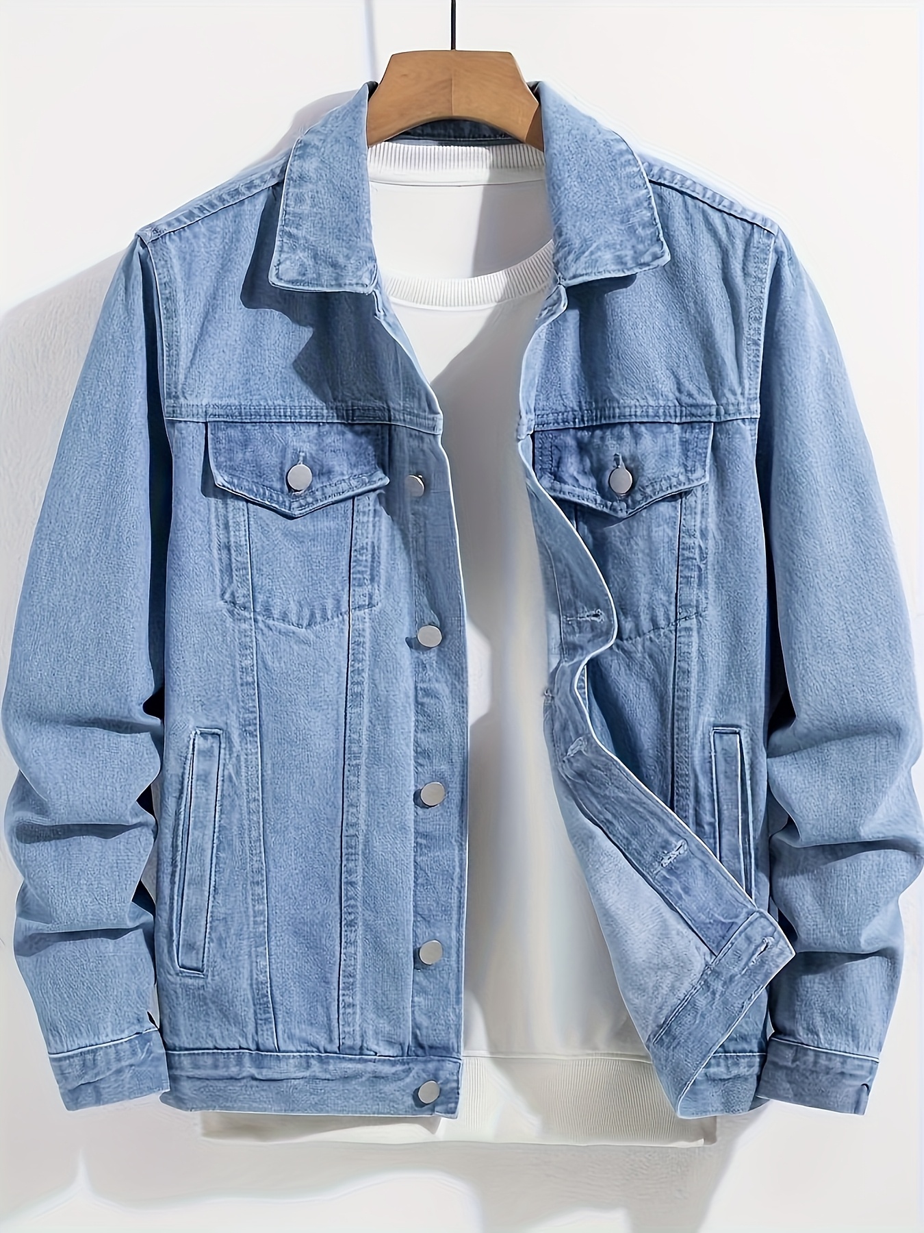 Men's Casual Slim Jacket, Men's Denim Jacket