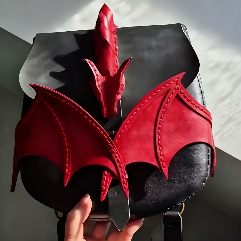 1pc Halloween-themed Handbag - Creative Dragon-shaped Wing Crossbody Bag - Unique Trendy Style - Daily Party Mobile Phone Bag