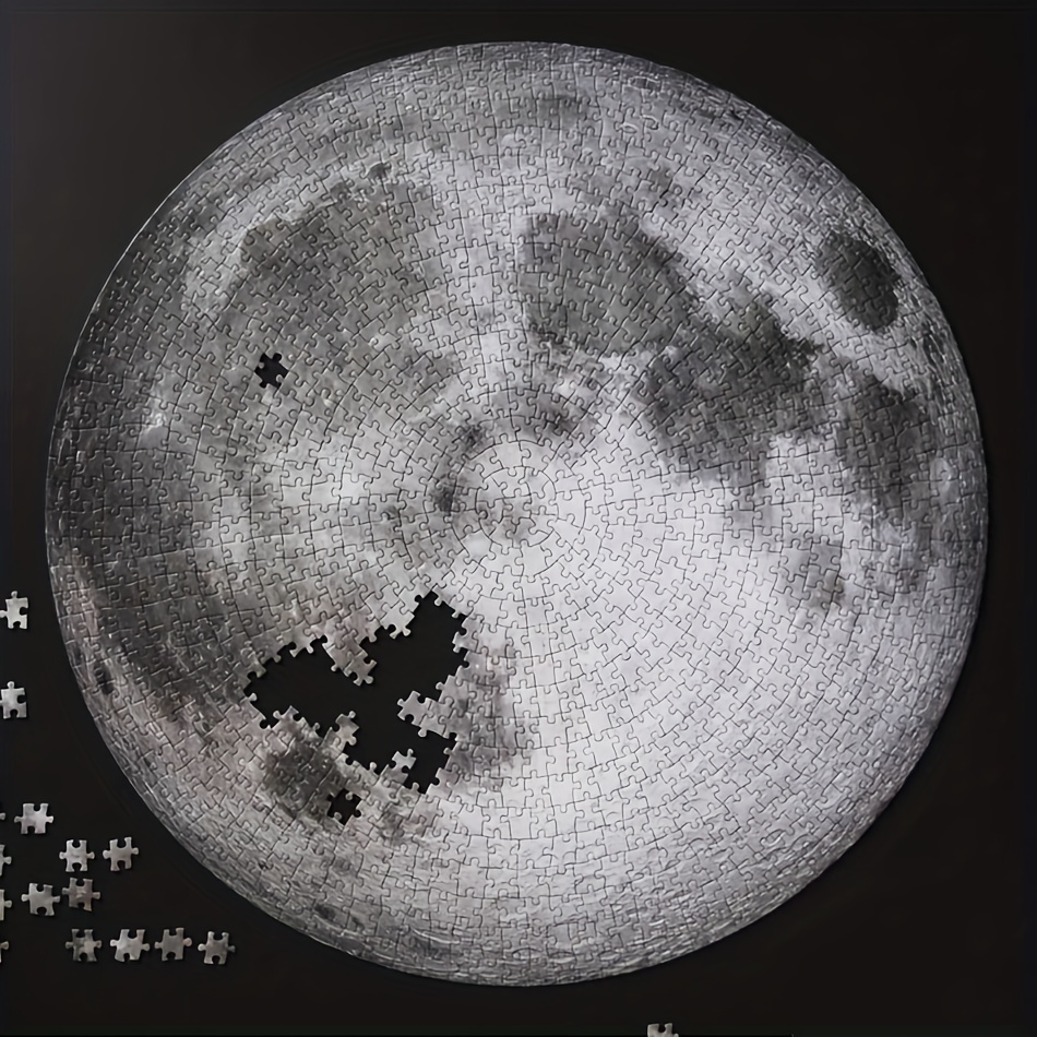 

1000-piece Space Adventure - Moon & Telescope Design, High-resolution, Matte Finish, Dust-free