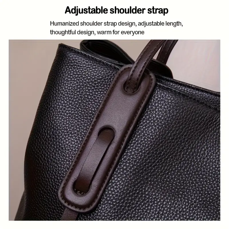 elegant womens tote bag large capacity shoulder bag with detachable strap zipper closure and for work everyday use everyday tote bag minimalist shoulder bag sleek Product details 8