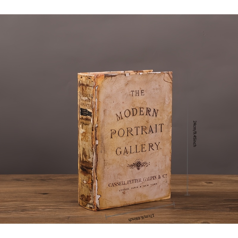 TEMU Fake Books, Decorative Props, Decorative Ornaments, Fake Books, Retro American Simulation Books, Art Crafts, Handmade Crafts, Storage Boxes, Art