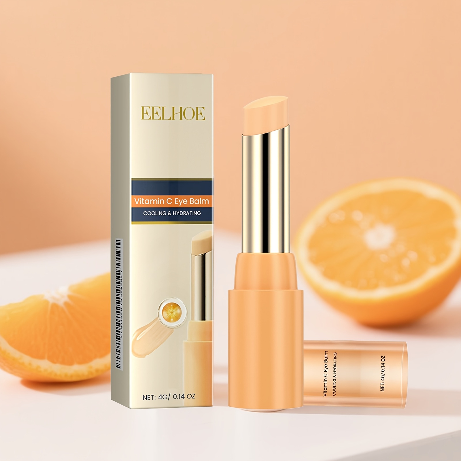 3pcs-12g VC Eye Cream Sticks - Deeply Hydrating And Moisturizing The Eyes Skin, Rich In Glycerin And Vitamin C, Suitable For All Skin Types, Elegant Tubular Design, High-end Packaging, Suitable For Christmas/Valentine'S Day/Birthday Gift For Her