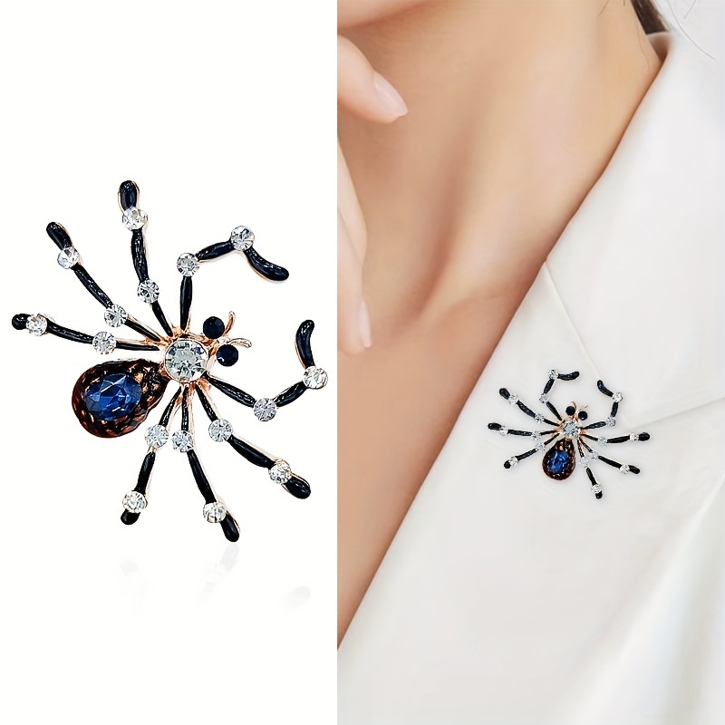 

New Spider Brooch Suit Dress Skirt Sweater Scarf Shawl Coat Pin Exquisite Big Spider Animal Party Party Brooch