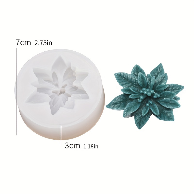 TEMU 1 pz, Stampo in silicone a forma di Natale, Stampo per aromaterapia in gesso per decorazioni domestiche natalizie