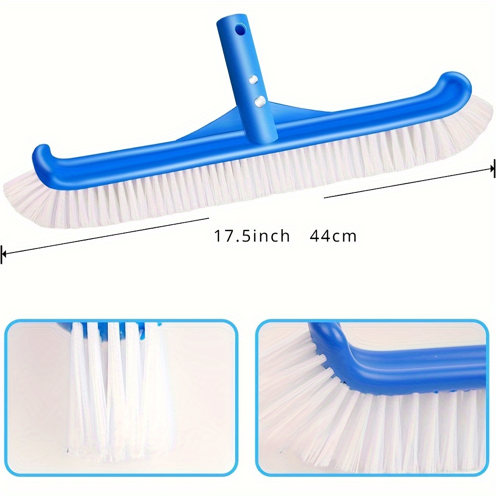 1pc Professional Pool Brush Head With Polypropylene Bristles, Ez Clip 