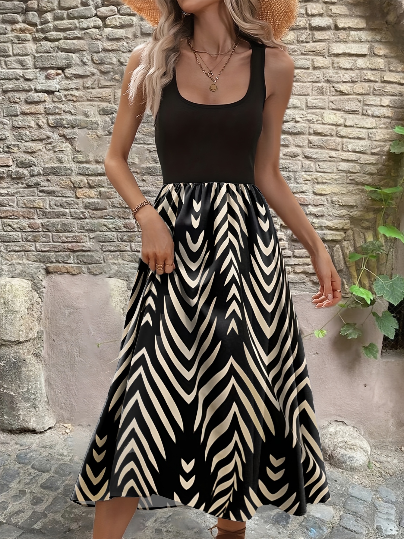 high waist maxi dress sold on Temu United States