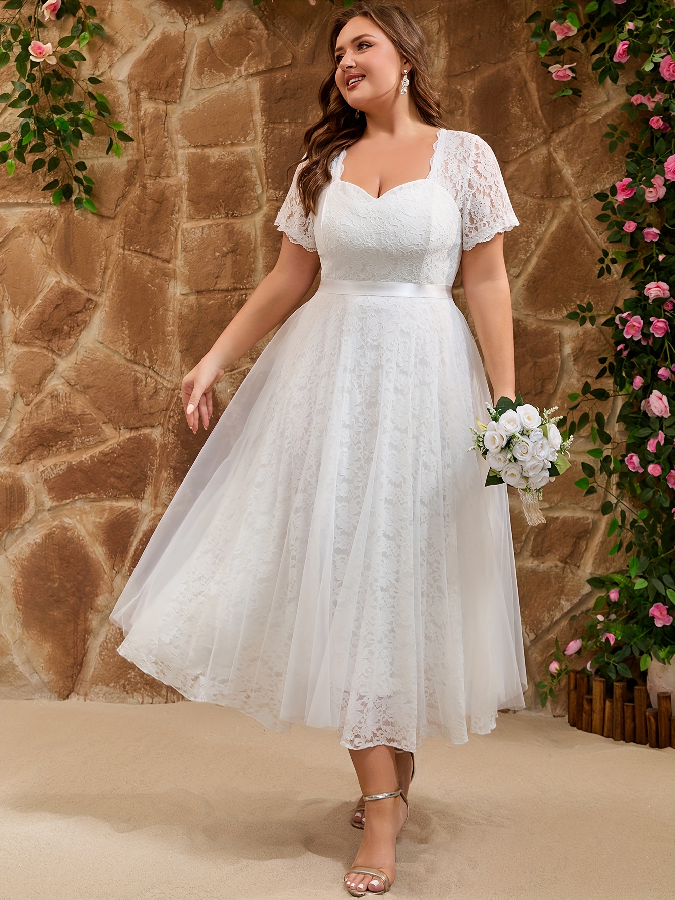 Formal Dresses Wedding Dress For Older Lady Boho Wedding Dresses Sold On  Temu United States