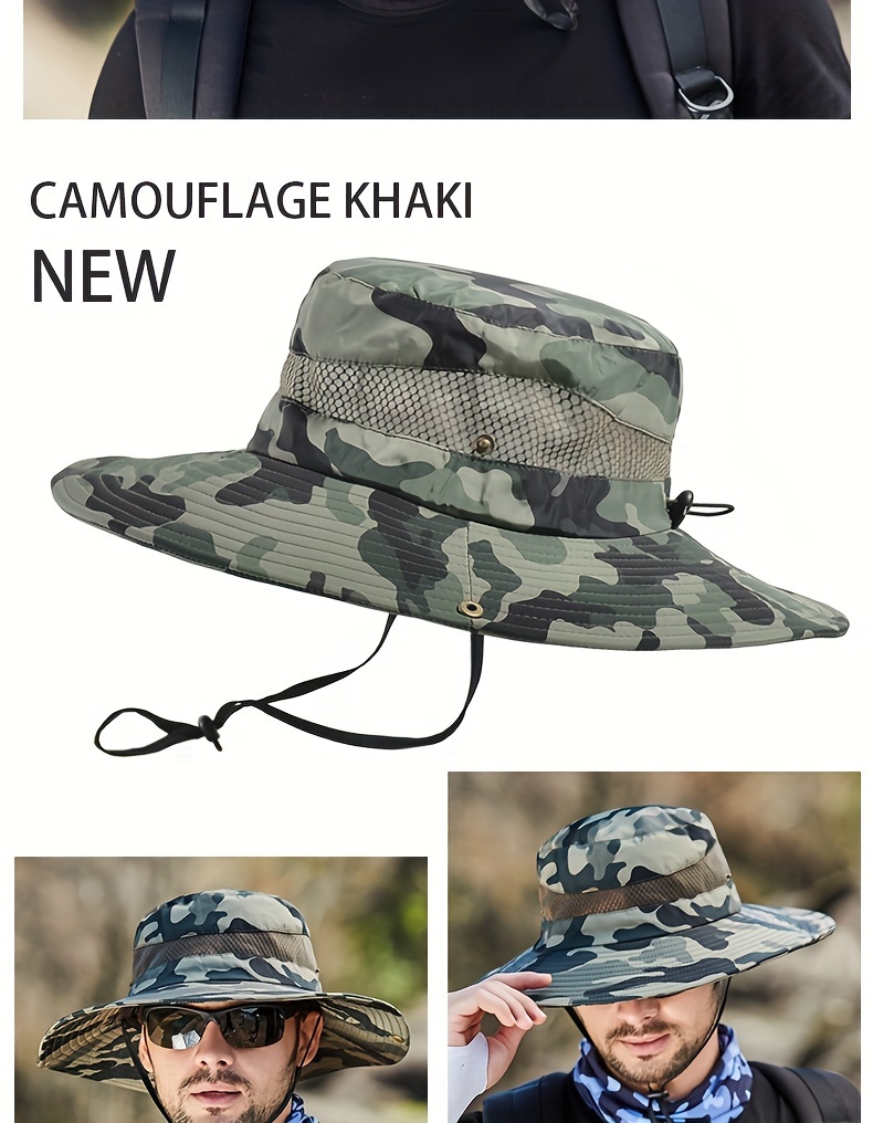 Camouflage Summer Hats Women Fishing Hat Hiking Hat Bucket - Temu