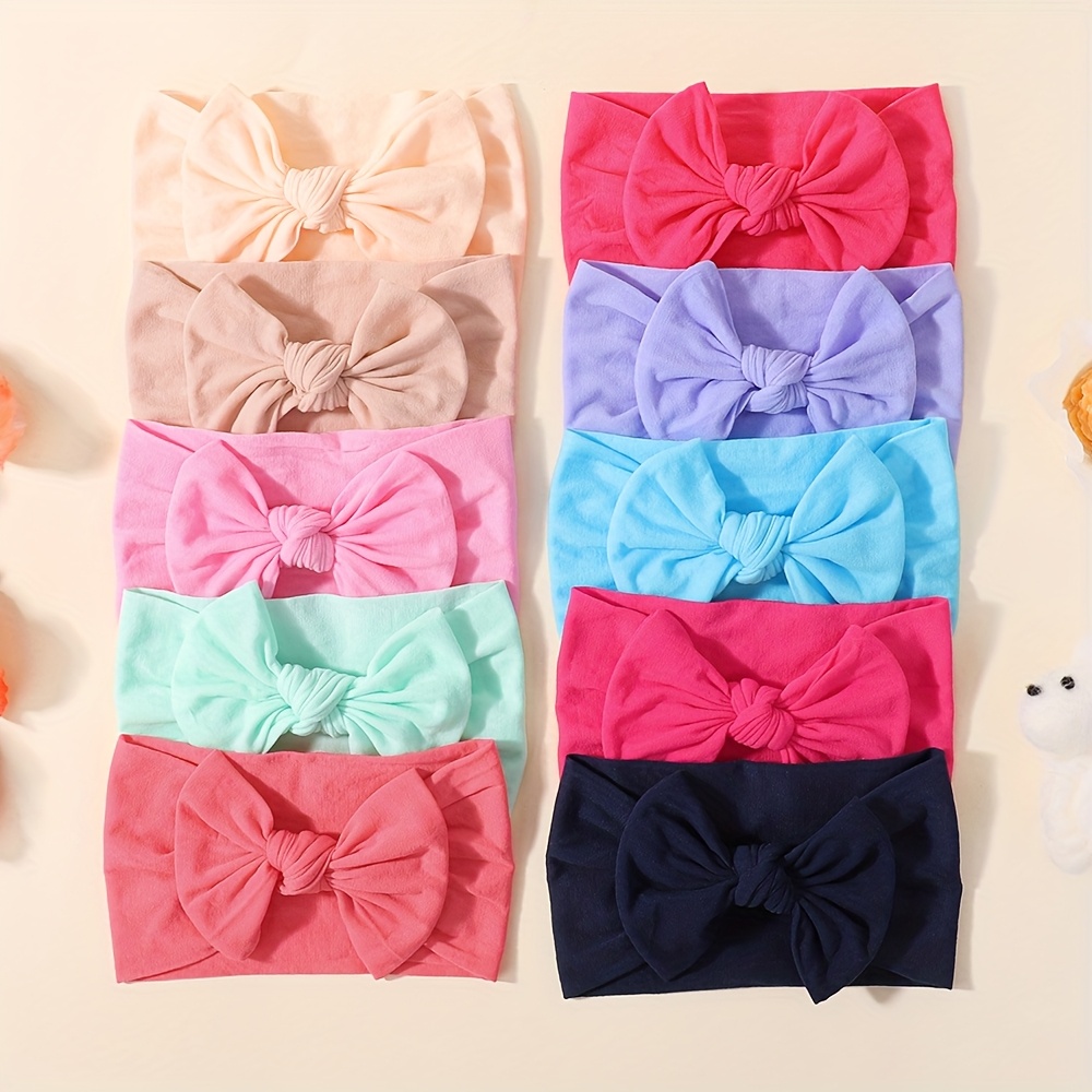 E-shop 10/30er-Pack Verdickte Ultraweiche Bequeme Hochelastische Haarbänder, Warm Schweißabsorbierend, Pflegend für das Wachstum des Babys, Zufällige