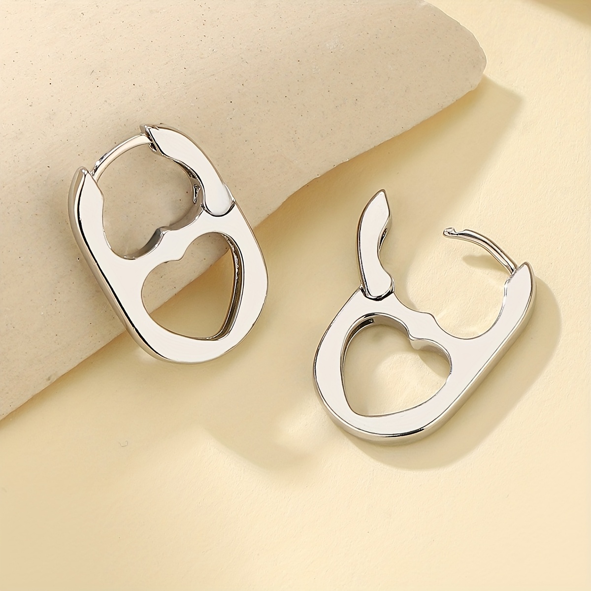TEMU 1 Pair Of Personalized Earrings, Style Ear Hooks Ear , Suitable For Women' Matching