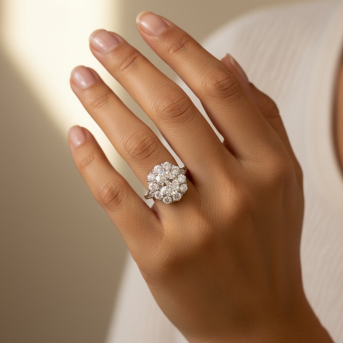 Women's Luxury European Lace Ring, Elegant Wedding Accessory
