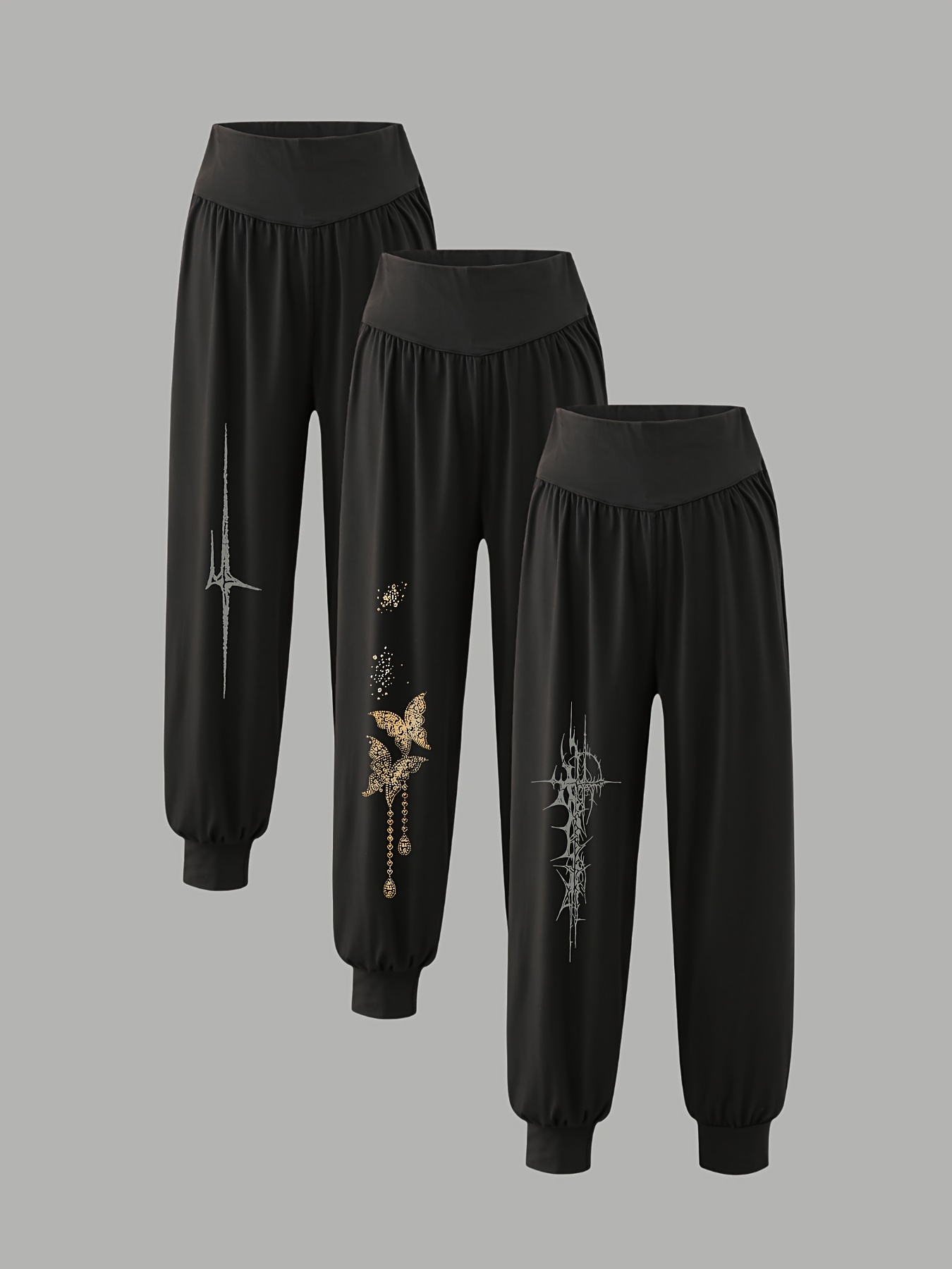 3-Pack Women's Casual Harem Pants for All Seasons