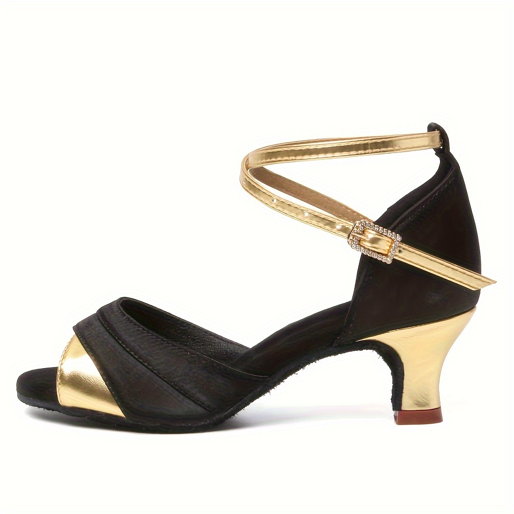 professional latin dance shoes open toe fabric suede sole indoor special 803