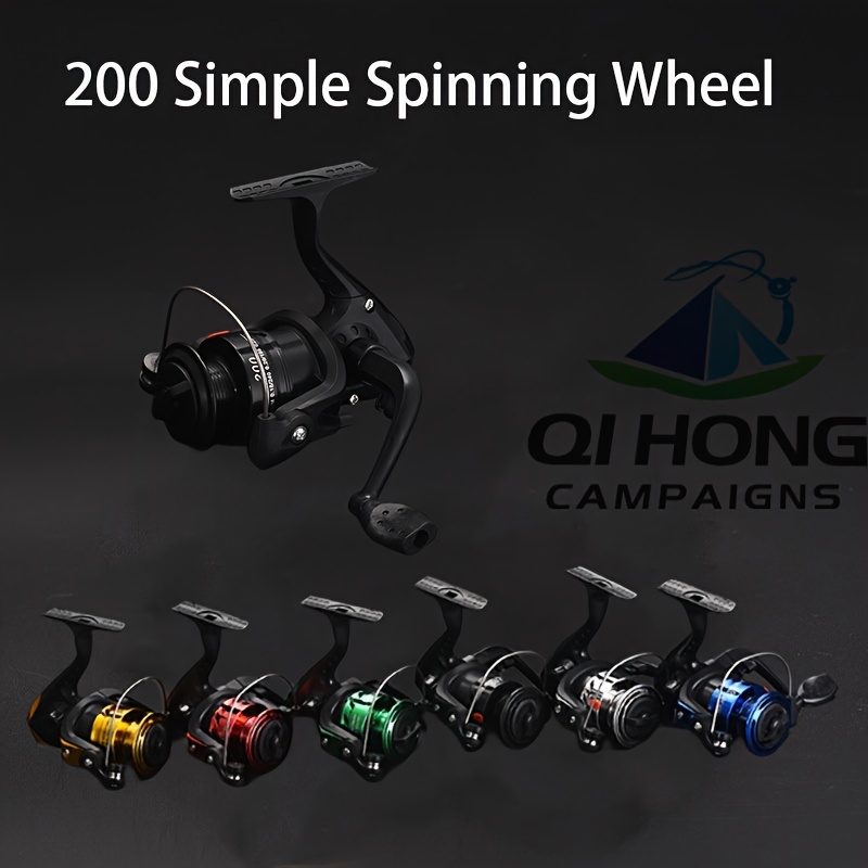 

1pc/2pcs, Type 200 Simple Spinning Reel, Small Fishing Reel, Spinning Wheel, Rod Accessories, Birthday Gift