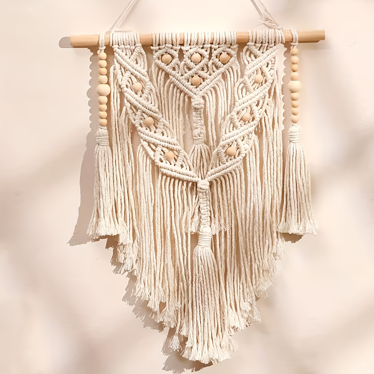 Image of 1pc Bohemian Style Tapestry, Wall Hanging Decor, Home Decoration, Hanging Decorative Piece, Tassel Tapestry Wall Hanging