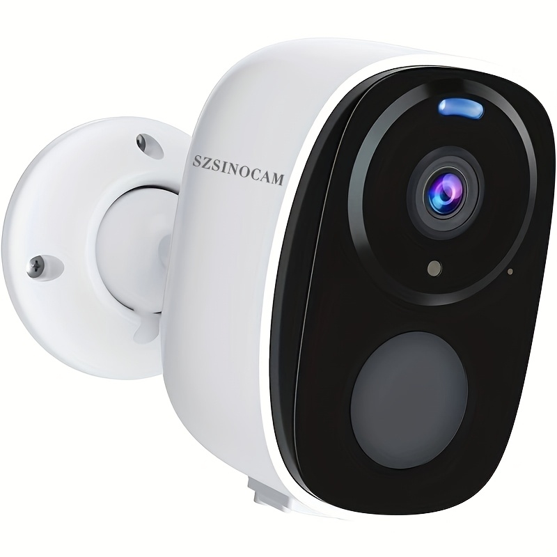 1080p Wireless Outdoor Security Camera With Spotlight, Siren Alarm, 2-way Audio, Color Night Vision, Ai Pir Motion Detection, And Ai Detection For / Cloud Storage