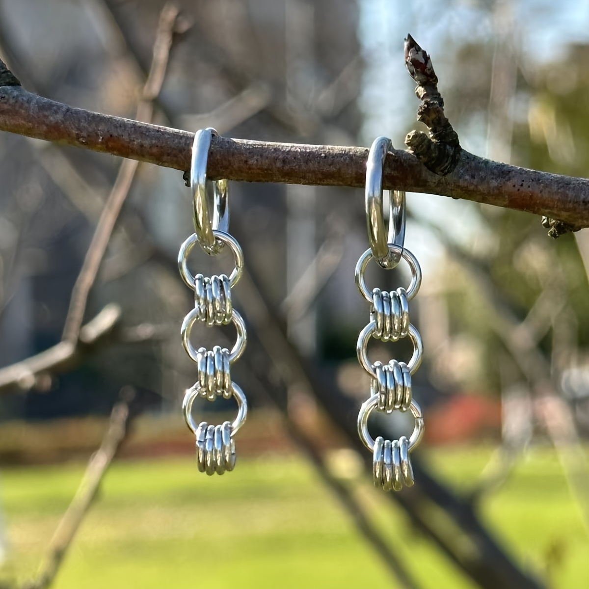 Image of Y2k Chunky O Ring Hoop Earrings | 304 304 304 Stainless Steel | Statement Earrings | Hoop Earrings