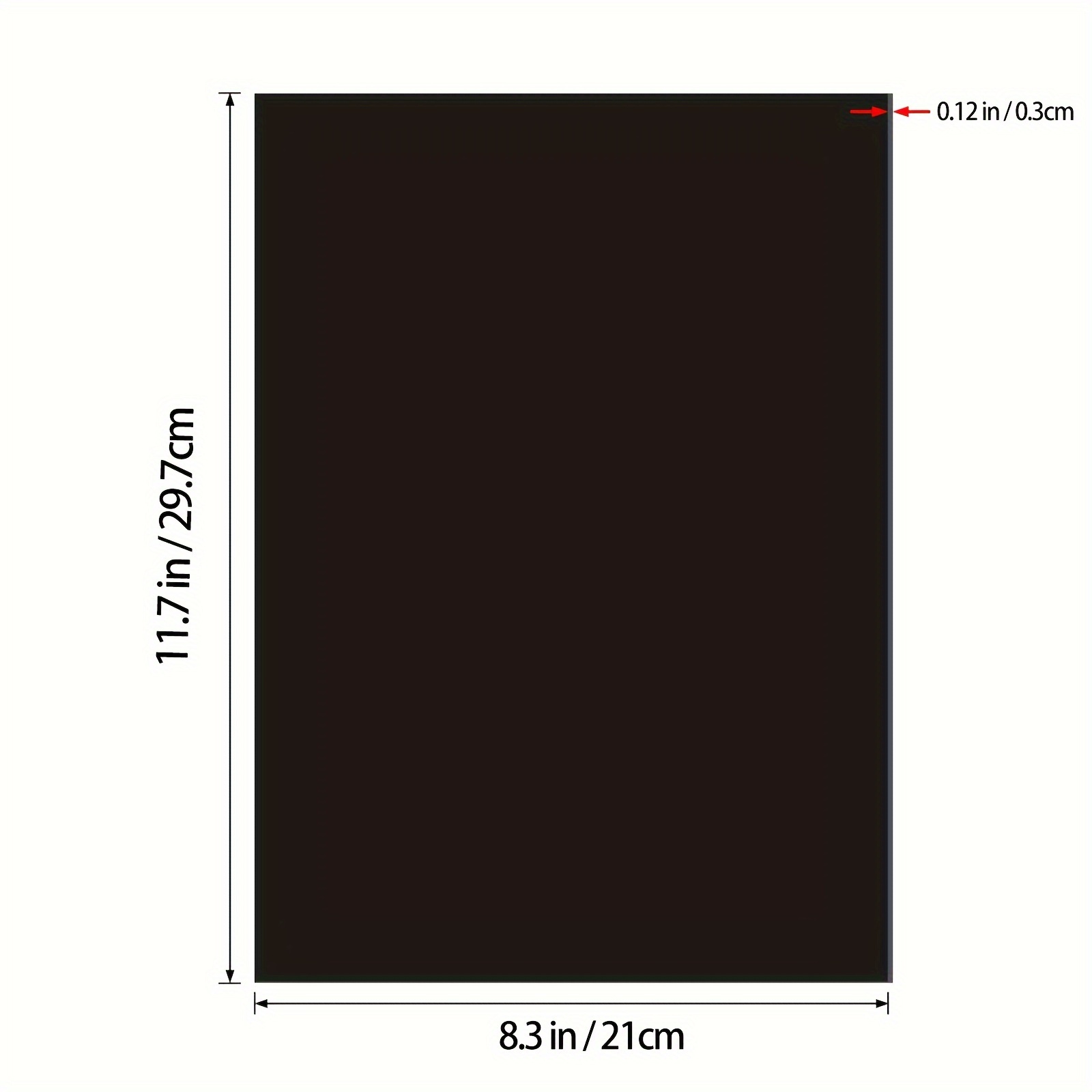 10 Sheets A4/8.3×11.7 Inch, 5r/5×7 Inch Single-sided Versatile Magnetic Storage Sheets - For Stamp And Die Collections