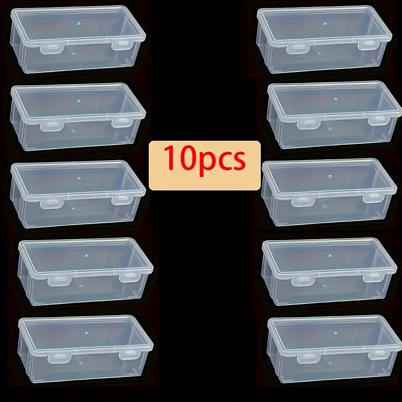 E-shop 8 Stück/10 Stück/12 Stück Schreibwaren-Aufbewahrungsbox, Großvolumige Transparente PP-Box für Studenten Bürobedarf, Schulmaterialien Organizer