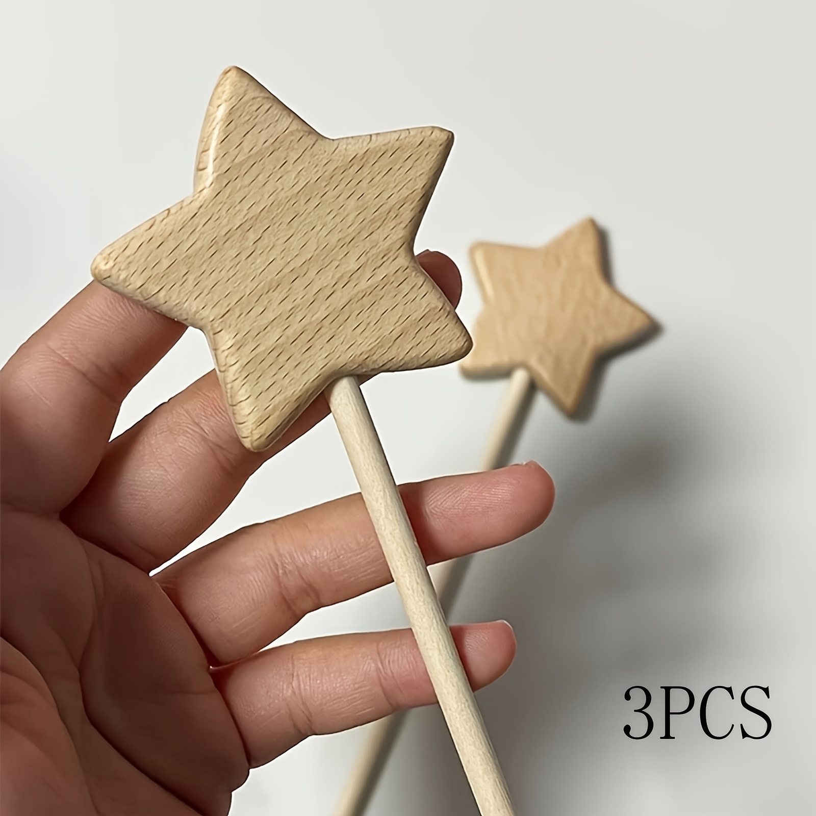 Image of 3pcs Natural Wands - Elegant Magical Additions For Mother's Day, Graduation & New Year Party Decorations - Free Wands Suitable For Women And Graduate Gifts