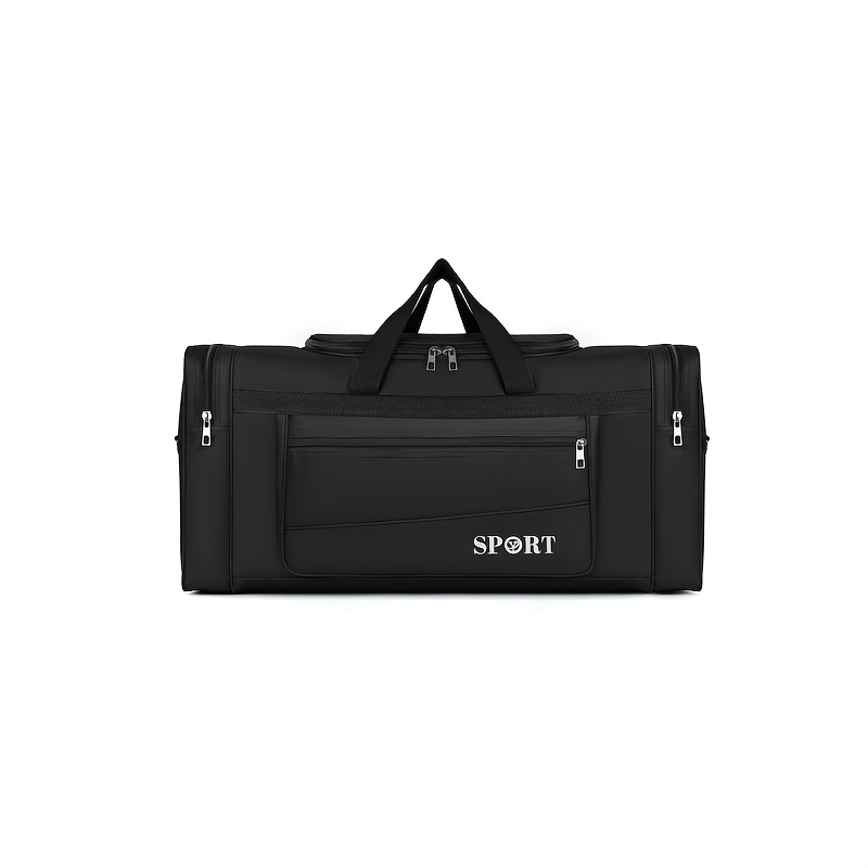TEMU [unisex Large Capacity Travel Bag] [ ] Single Unit Standard Shoulder Handheld Casual Fashion Nylon Fabric Shoulder Bag Unisex Travel Bag
