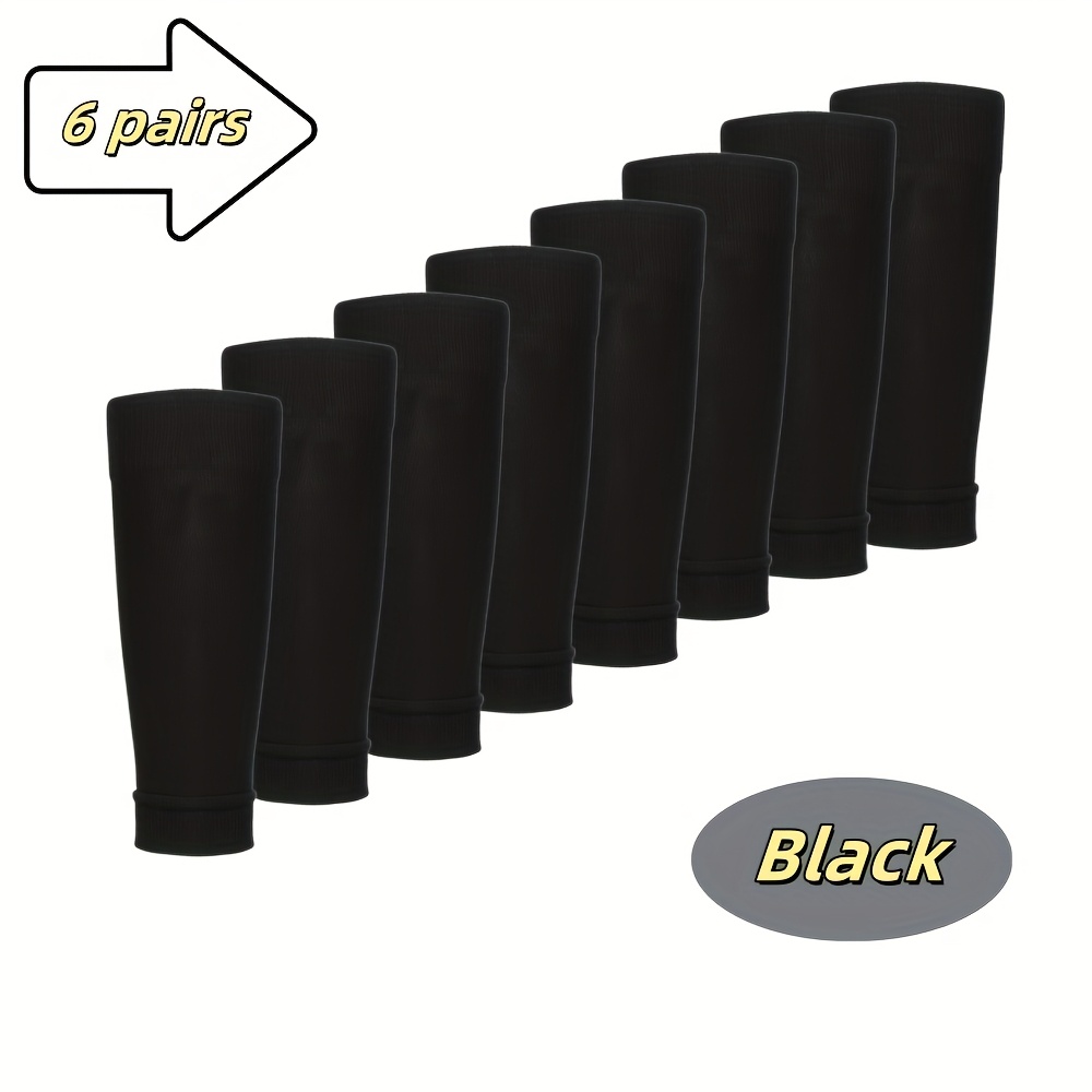 TEMU 6-pack Long Football Socks, Breathable Sports Essentials For Field Use, Football Socks - Basketball Long Socks - Running - Athletic Socks, For