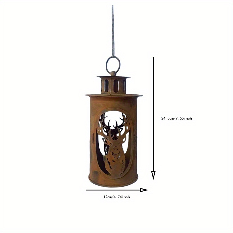 Deer Pattern Wrought Hanging Light, Atmosphere Decorative Lamp