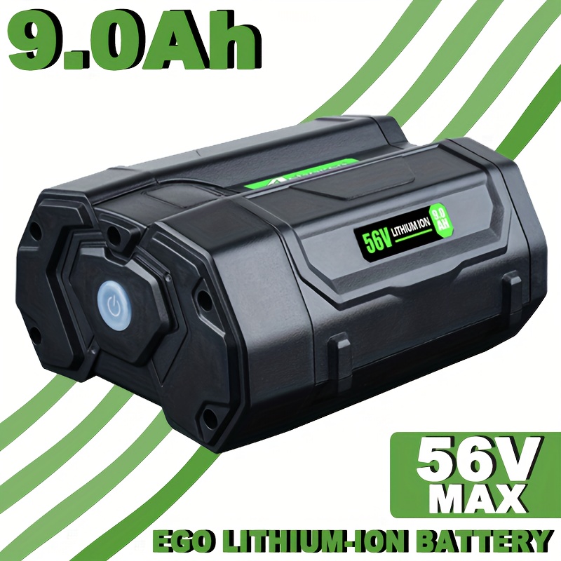 TEMU 9.0ah 56v Replacement For Ego Battery Compatible With Ba1400 & For Ego Power Tools - High-capacity Lithium-ion Battery Suitable For Lawn Mower,