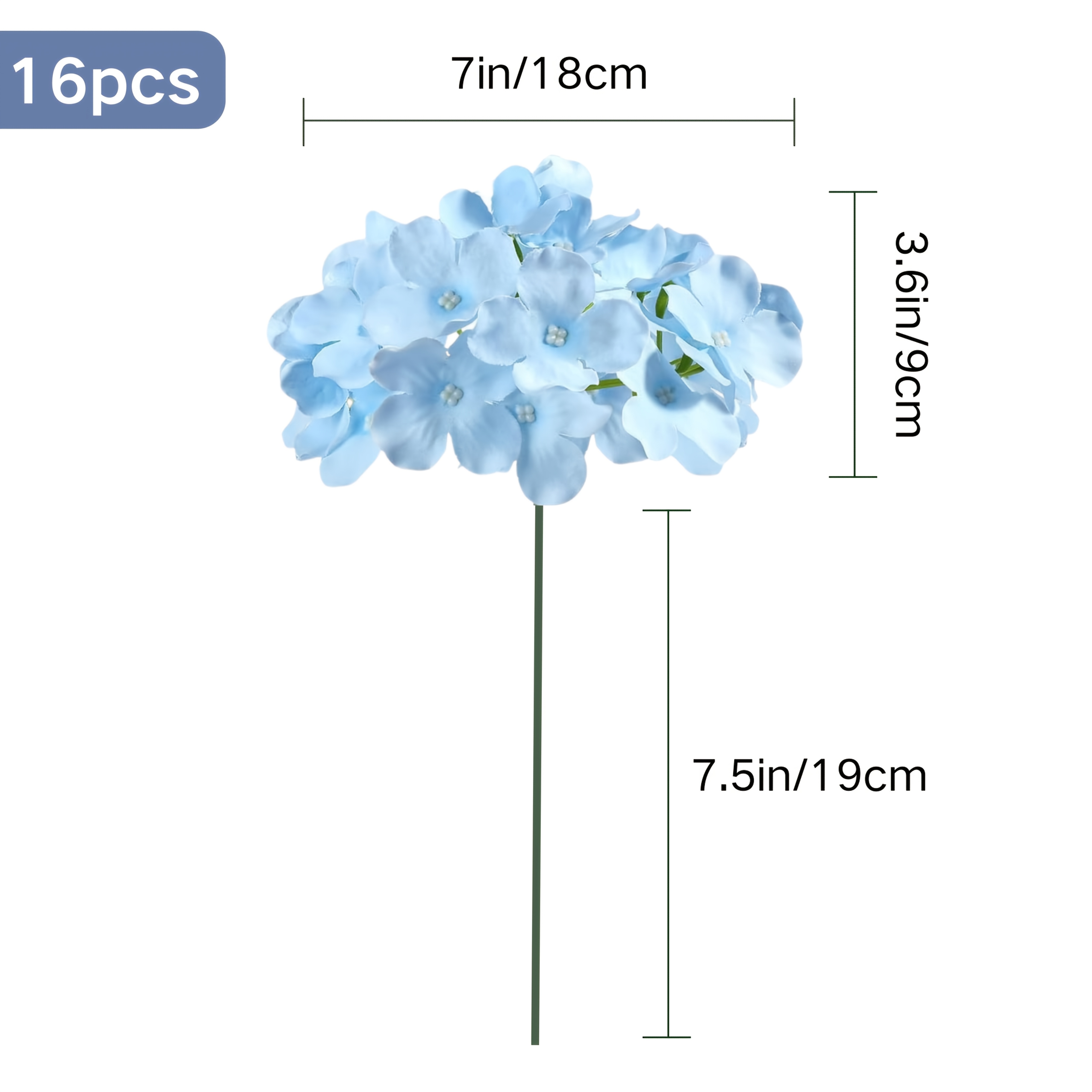 16 , Artificial Flowers With Stems, Suitable For Holidays, Home And Wedding Decorations, Party Table Projects, And Bouquet And Wreath Decorations()