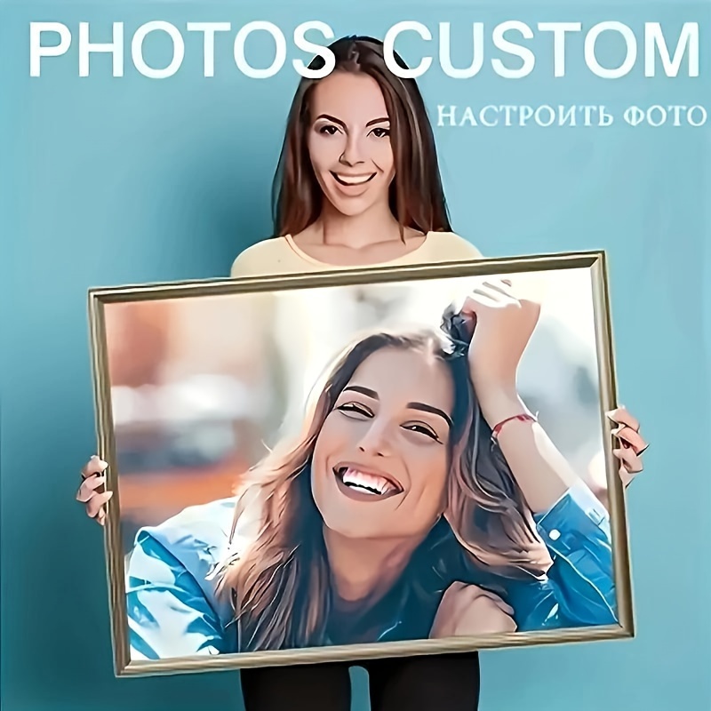 

Custom 5d Diamond Painting Kit - Personalize With Your Photo, Round Diamonds, Diy Craft For Home Wall Decor & Unique Gift