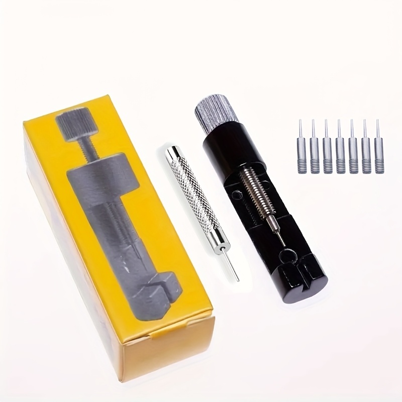 TEMU Kit di 9 pezzi multifunzione in acciaio inossidabile per la rimozione della cinturino dell'orologio aghi - Strumenti di riparazione, gioielli e