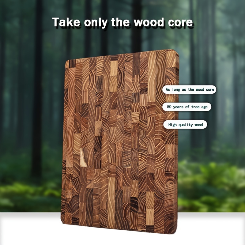 

Large Size, High-quality Wooden Cutting Board: 42x30cm/16.53x11.81in, 2.5cm Thick, 2500g Weight, Suitable For Christmas, Halloween, Easter, Hanukkah, Thanksgiving, And Food Contact