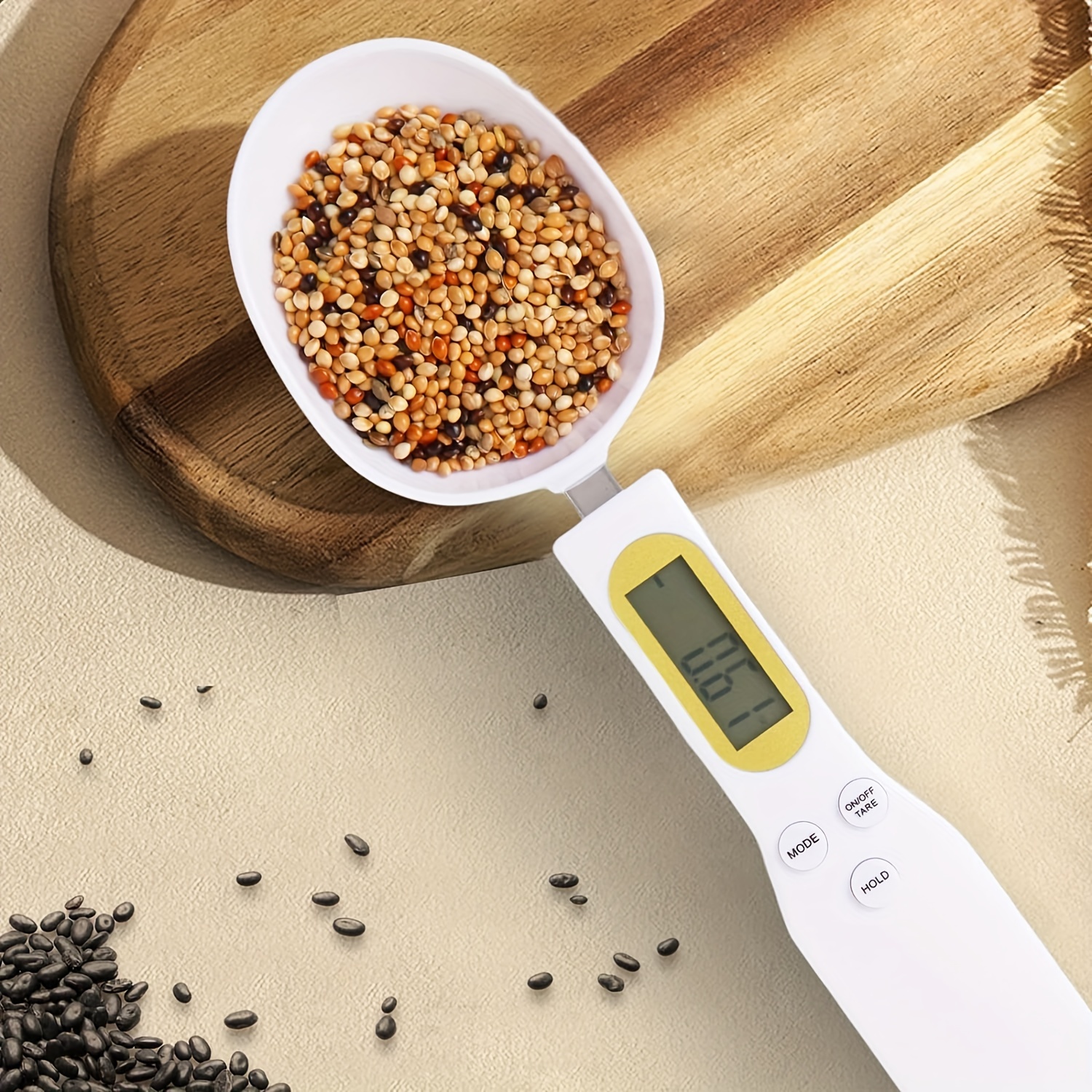 

Digital Kitchen Spoon Scale, Electronic Measuring Spoon 500g/0.1g Food Scale Weighing For Grams And Oz, Digital Kitchen Scale With Handle Grip And Spout For Dispensing Coffee, Milk, Flour, Condiment