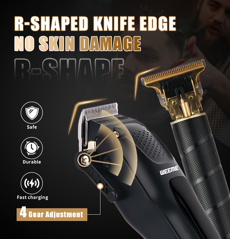     para homens  , conjunto de   peças de ferramentas de higiene masculina, kit elétrico de corte em casa, kit de  , um cortador elétrico + cortador t +   alternativa, carregamento usb, visor lcd de energia da bateria. um presente para pai, irmão,  ,   detalhes 4