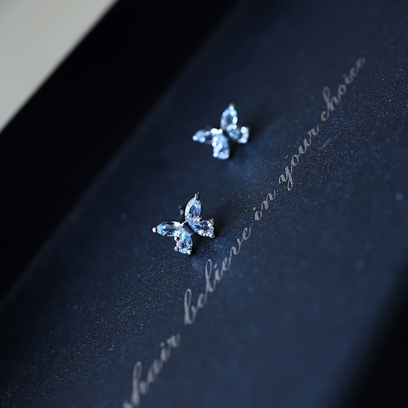 TEMU 1 Pair Stud Earrings For Women - /korean Style Suitable For Daily Wear, Valentines Gift, With K Plating, Elegant Luxury Earrings For Versatile