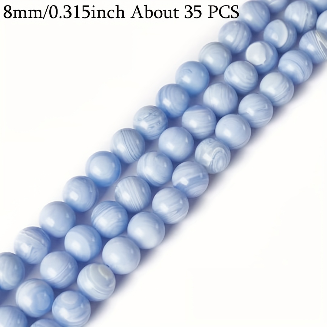 TEMU 4mm 91-93pcs/8mm 45-48pcs/10mm 35-38pcs High-quality Purple Striped Agate Beads Suitable For Handmade Bracelets, Necklaces, Earrings, Bags, Etc.