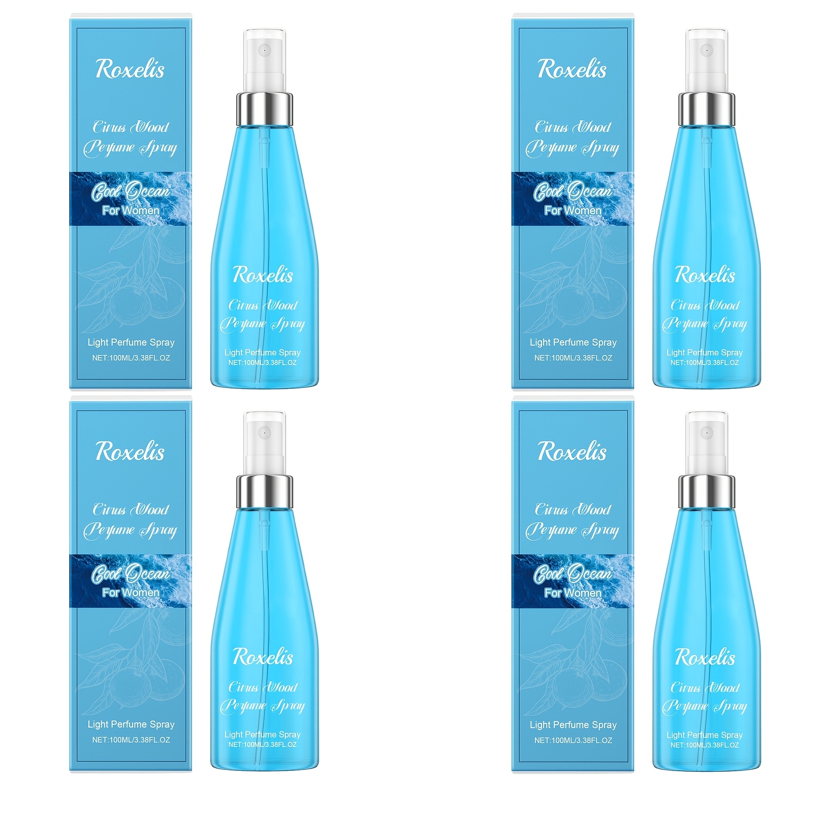 4pcs-400ml Marine Perfume, Citrus Top Notes, Designed For Women