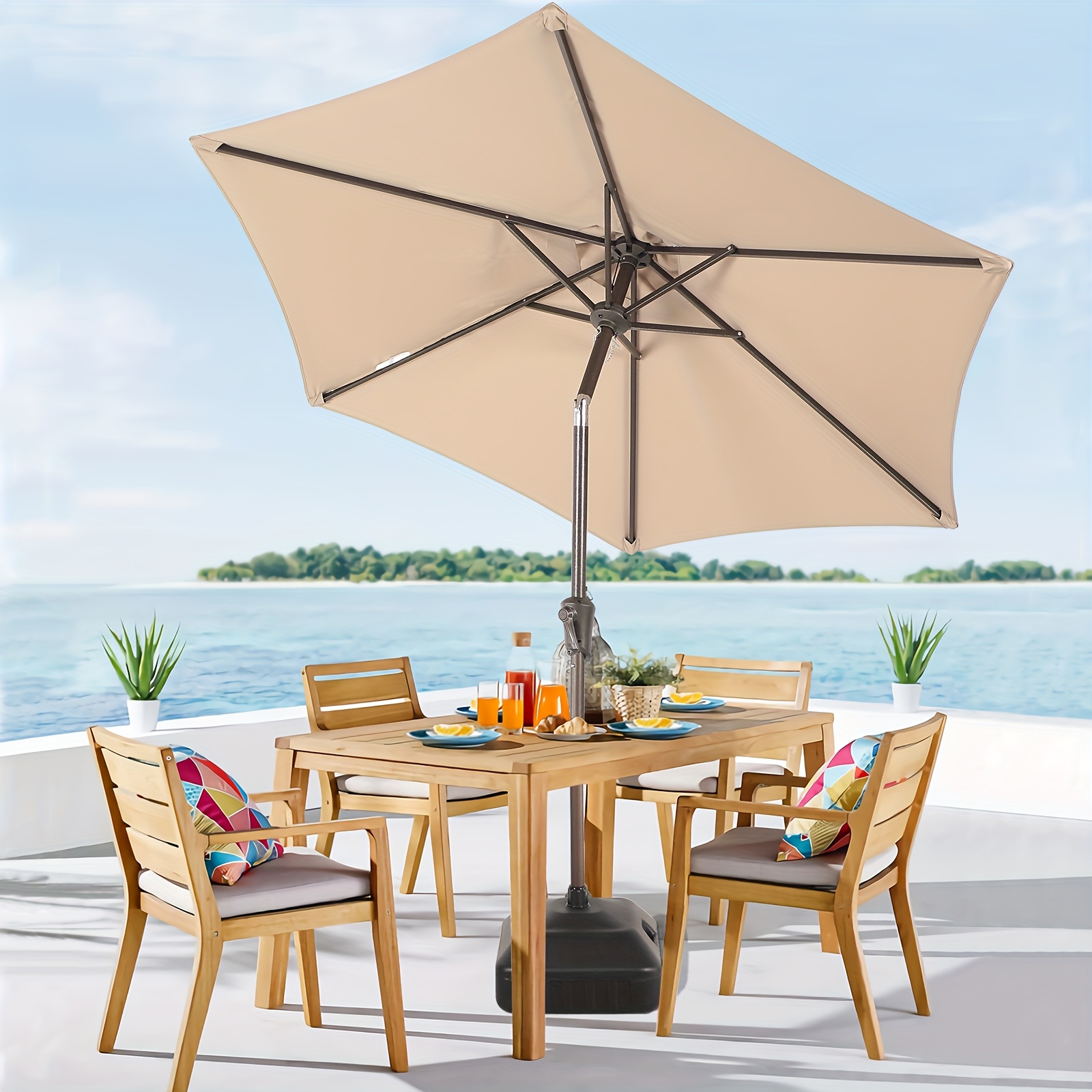 11 foot rectangular patio umbrella 13x13 ft / 11x15 ft Outdoor Patio Umbrella