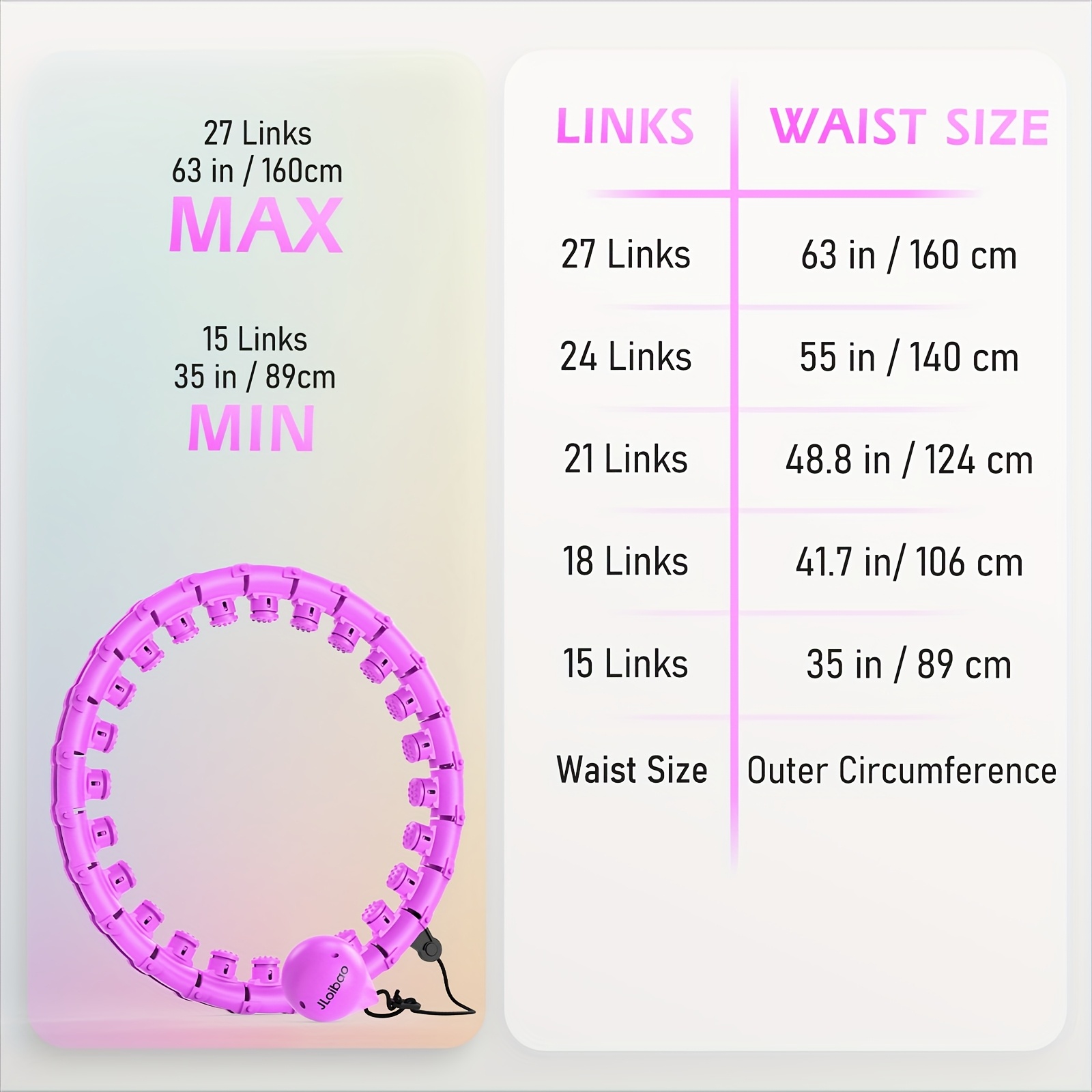 27 Sections Adjustable Weight Ring/Strength Training-Sculpting- Burning in One/Extended Design + Detachable Knot/Home Fitness Essentials