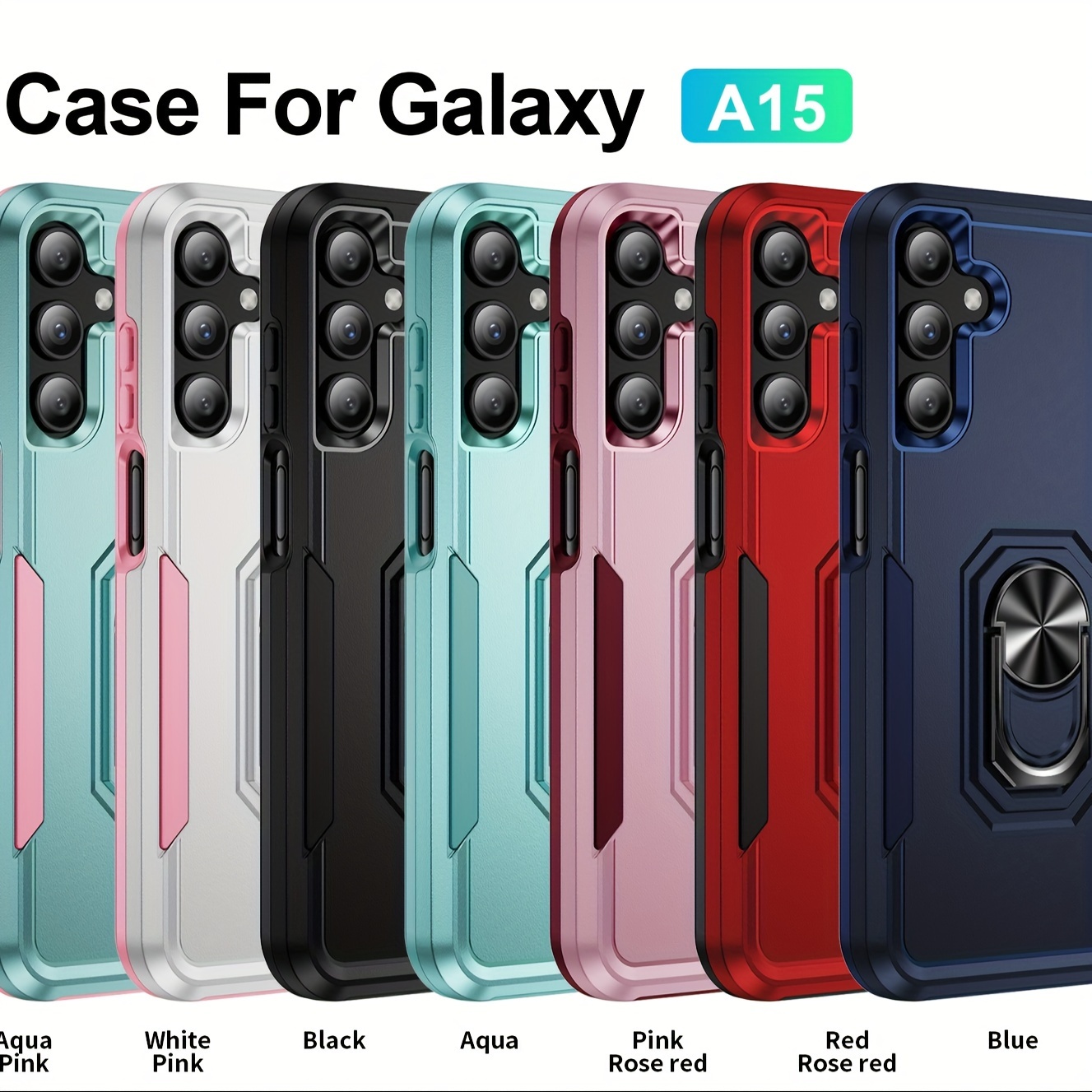 

For Samsung A15/s24u/a14/s23 Shockproof Phone Case With Ring - Protect Your Device With A Sturdy Cover