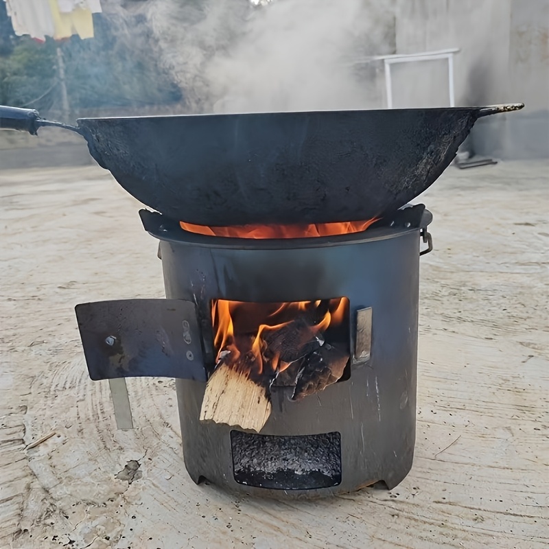 firewood stove charcoal fire pit for brewing tea heating cooking outdoor barbecue home use camping multi functional thickened firewood burner