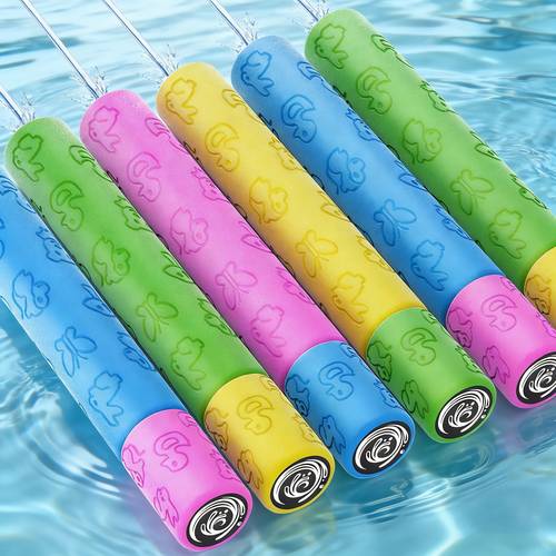 item picture long size water sprayer toy set for kids outdoor summer fun squirt blaster 6 12 pack water shooting toy kit bath toy