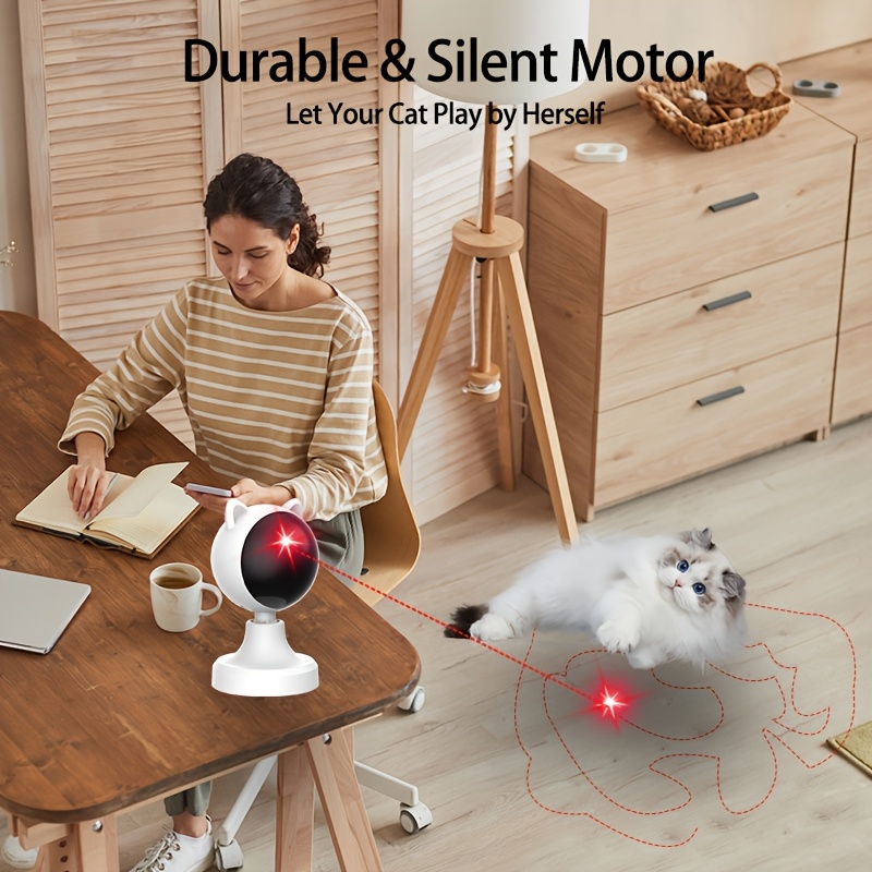 Laser Cat Toy with Timer and Adjustable Speed