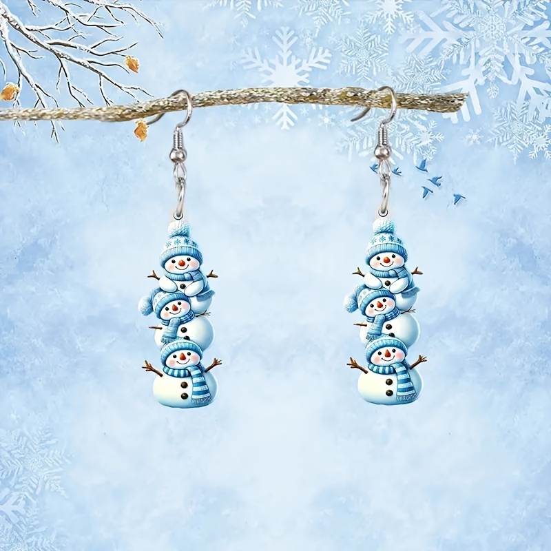 

Snowman Drop & - For Women, For Christmas, Halloween, , 's Day, , , Parties - No Plating, Earring Set